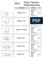 Ficha Tecnica Perfis Aluminio