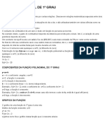 Matemática Seriada - Função Polinomial de 1º Grau