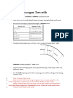 Metode Pemasangan Geotextile