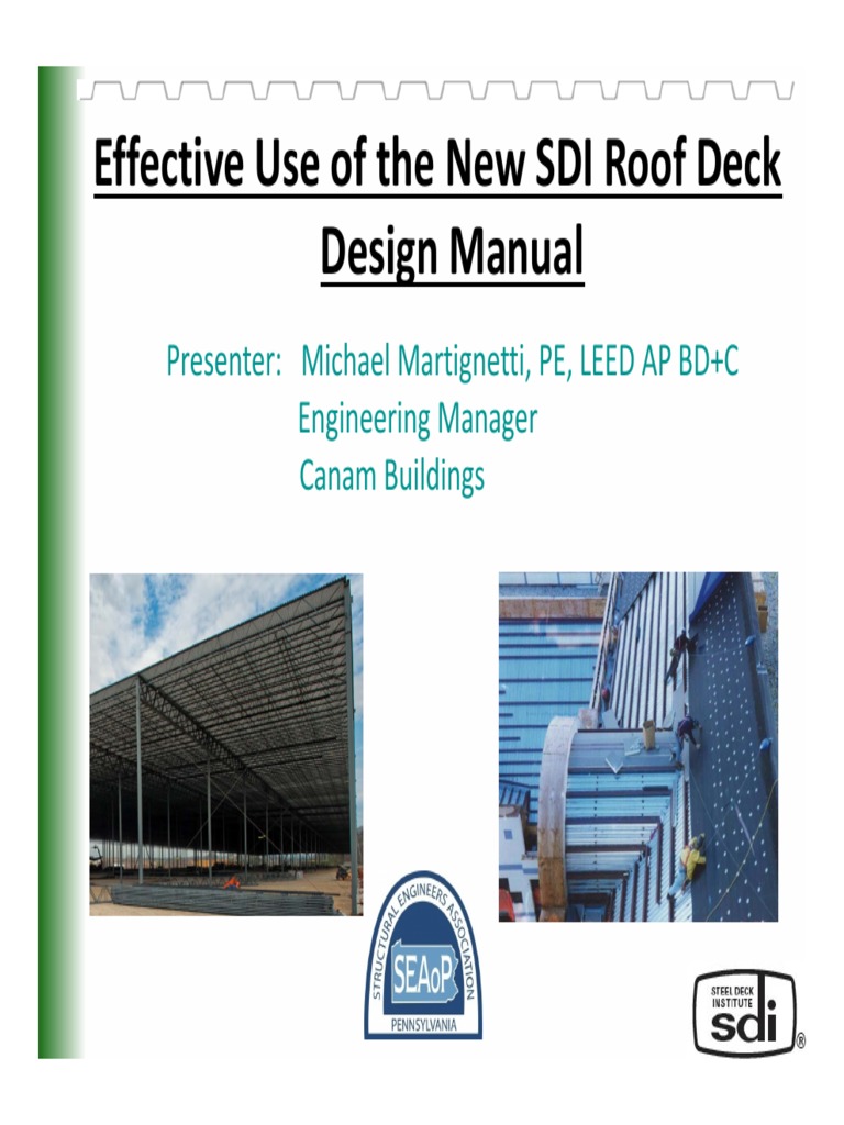 SDI Roof Deck inar SEAoP Mode) PDF Deck (Ship
