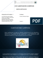 Agroclimatologia Clasificacion de Climas