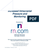 Increased Intracranial Pressure and Monitoring Site