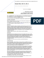 El Ambiente y El Desarrollo Sustentable en La Ciudad Latinoamericana _ Sandia Rondón _ Investigación & Desarrollo