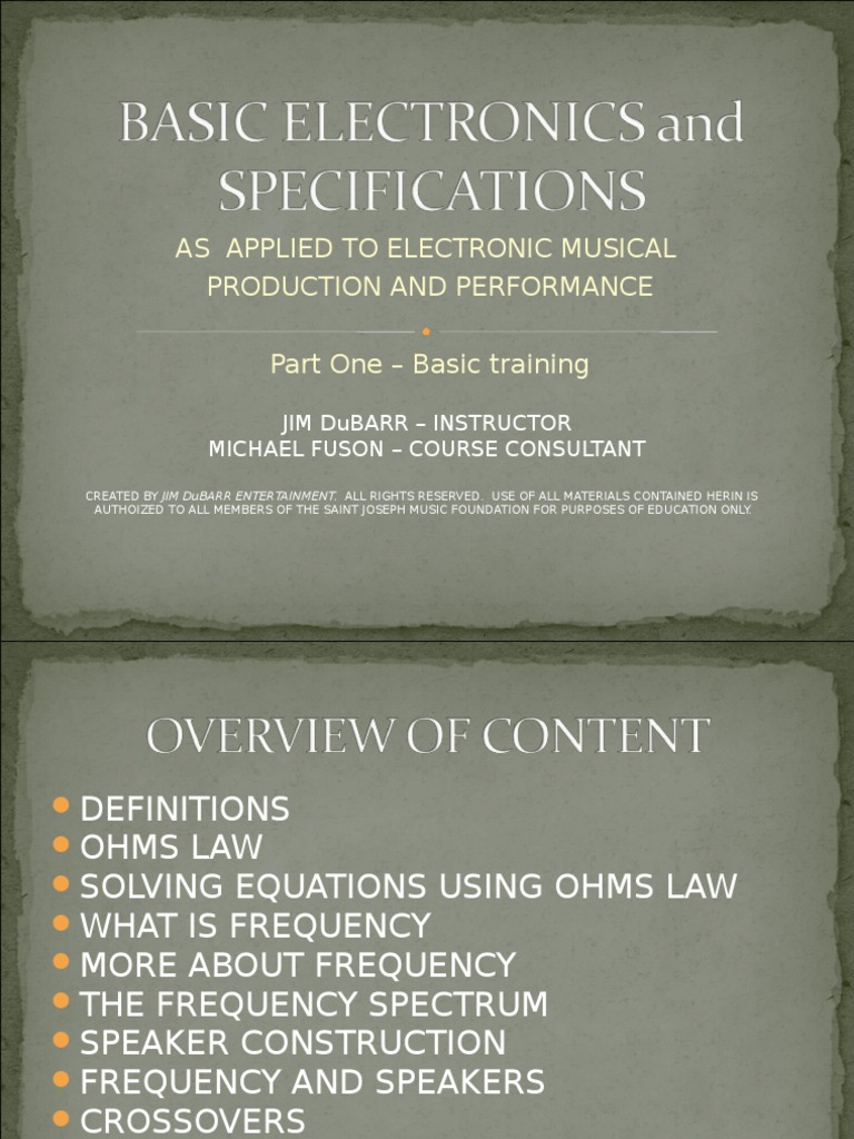 Basics of Electronic Music Production | PDF | Loudspeaker | Amplifier