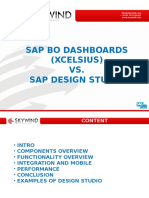 Sap Bo Dashboards (Xcelsius) VS. Sap Design Studio