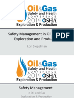 Siegelman Safety Management in Oil and Gas Exploration