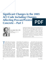 Changes - ACI 318 - 05 PDF