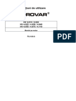 Manual Instructiuni HVM Hydrovar RO 7.3.07 COMPLET FLYGHT