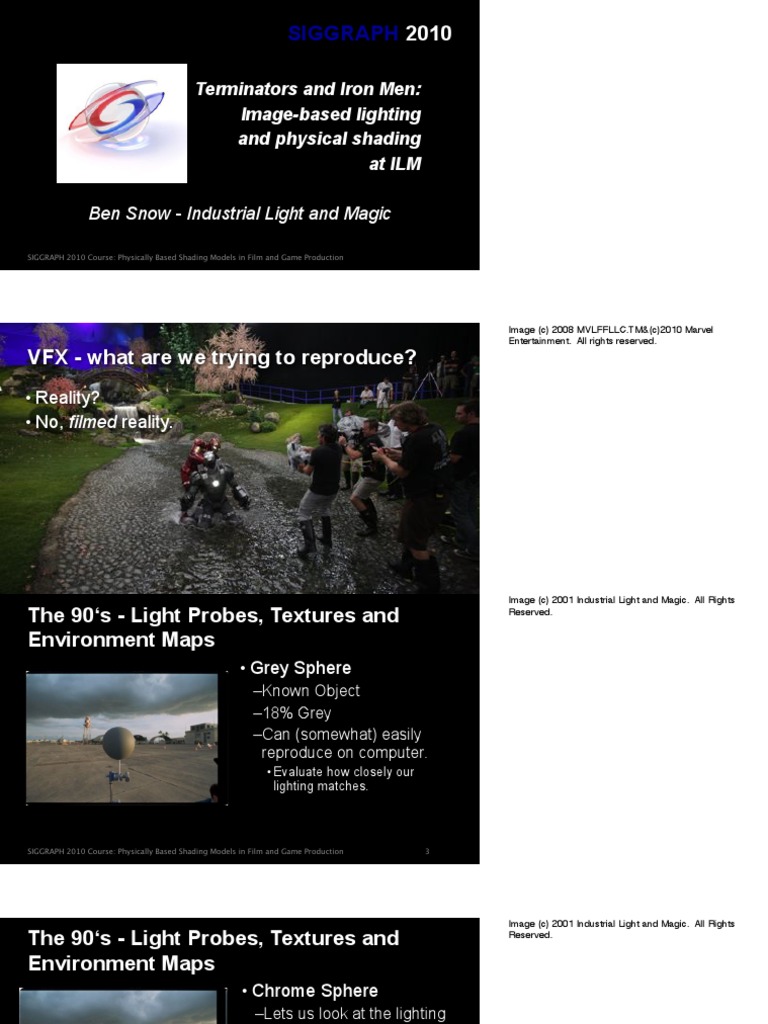 Physically Based Shading in VFX | PDF | Rendering (Computer Graphics ...