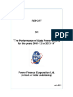 Report On The Performance of State Power Utilities 2011-12 To 2013-14