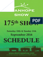 Stanhope Show Schedule 2016