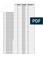 # Classroom Area Grade Seccion