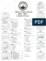 Halifax Calendar