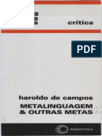 Campos, Haroldo - Metalinguagem e Outras Metas 