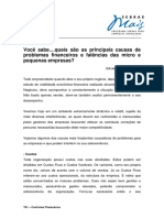 T01.07.01 E0016 - Principais Causas de Problemas Financeiros e Falencias Das MPEs