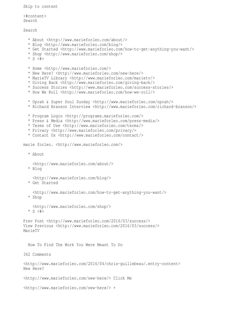 How To Find The Work You Were Meant To Do | PDF
