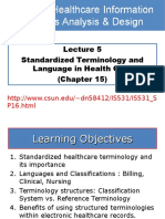 Standardized Terminology and Language in Health Care (Chapter 15)