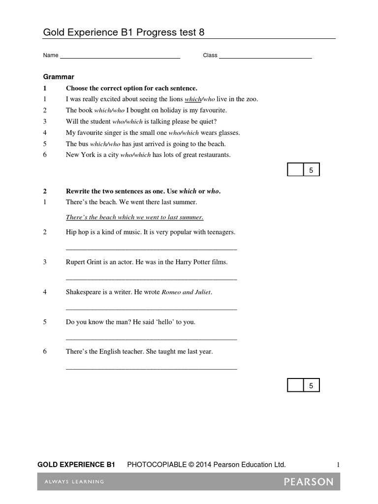 08 GXP B1 Progress Test 8 PDF | PDF | Airport | Leisure