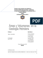 Areas y Volumenes en La Geologia Petrolera