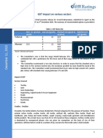 Impact of Proposed GST on Select Industries