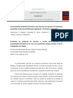 Resenha Assessing the potential of biochar and charcoal to improve soil hydraulic properties in the humid Ethiopian Highlands