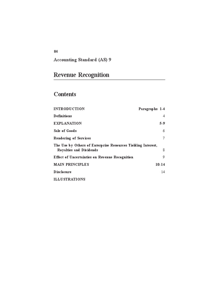 AS - 9 (Revenue) PDF | PDF | Revenue | Royalty Payment