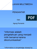 Bahan Kuliah Pengolahan Multimedia - Pengantar