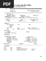 Fayette County Sheriff's Office incident report