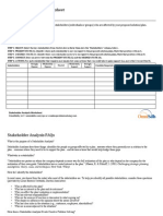 CPS Tools: Stakeholder Analysis Worksheet