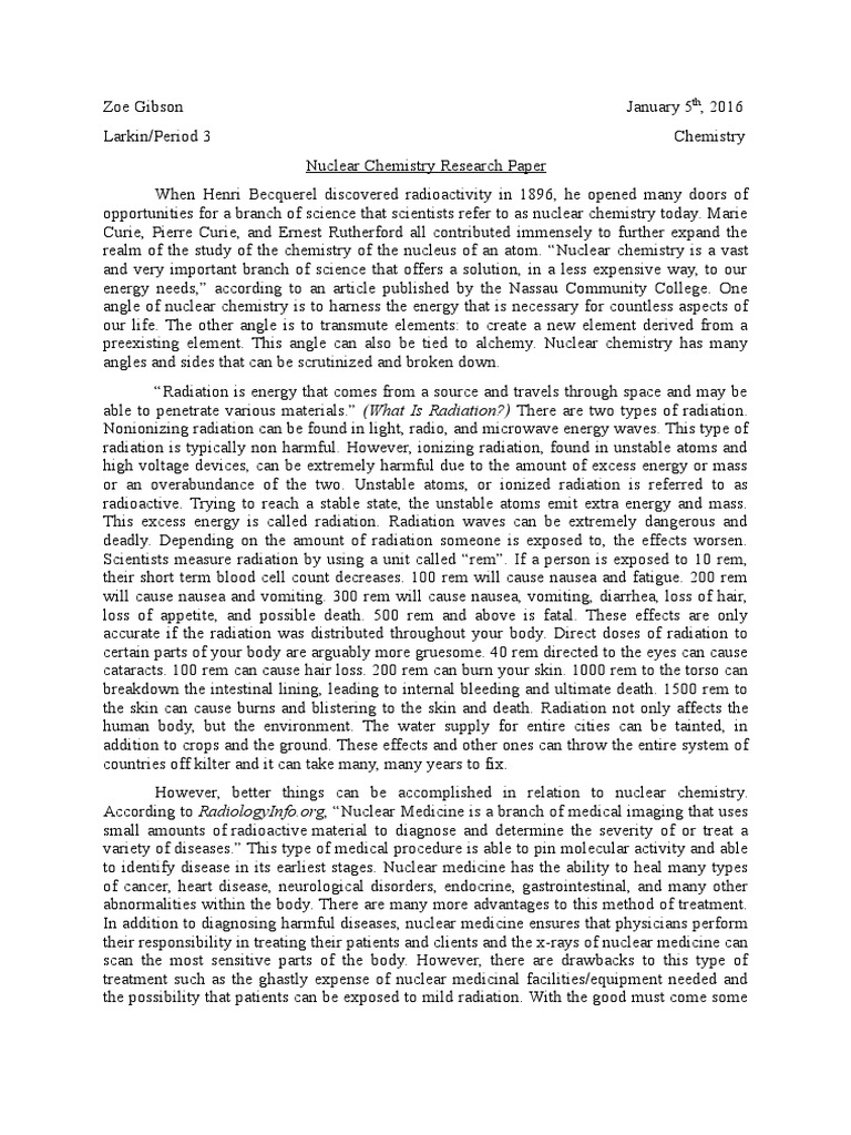 nuclear technology essay