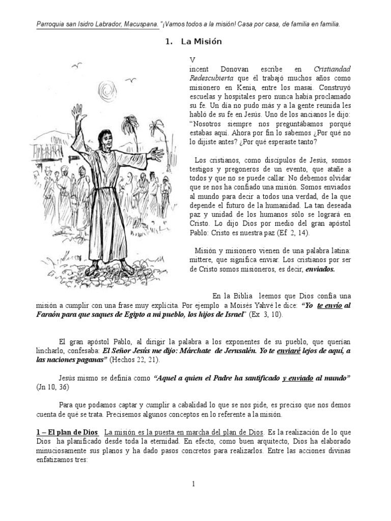 Misión de la Iglesia Católica en Acción | PDF | Cristo (título ...