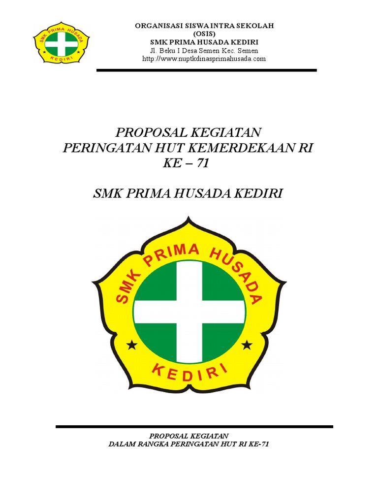 Contoh Proposal Kegiatan Hut Ri Di Sekolah Temukan Contoh