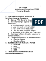 Computer Modeling and Simulation of PWM Converter Circuits
