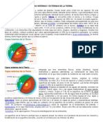 Capas Internas y Externas de La Tierra