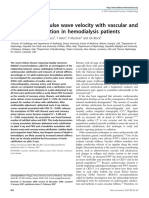 Pulse Wave Volocity and valvular calcification in dialysis patient