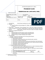 Download SOP PROSEDUR KLINIS  PEMERIKSAAN ANC  ANTE NATAL CARE  by Roif Syahnureka SN323500219 doc pdf