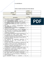 Pauta Revisión Planificación