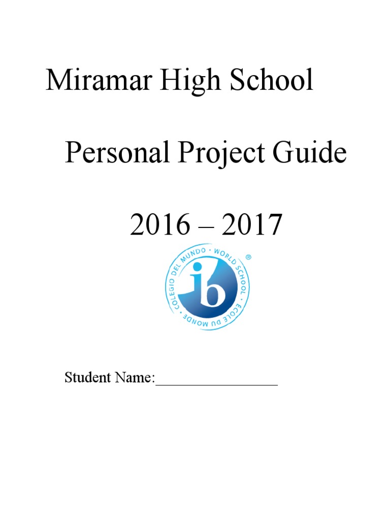 Personal Project Guidelines | PDF | Goal | Mentorship