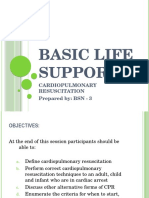 Basic Life Support: Cardiopulmonary Resuscitation Prepared By: BSN - 3