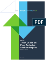 Truck Loads On Pipe Buried at Shallow Depths: Strength and For