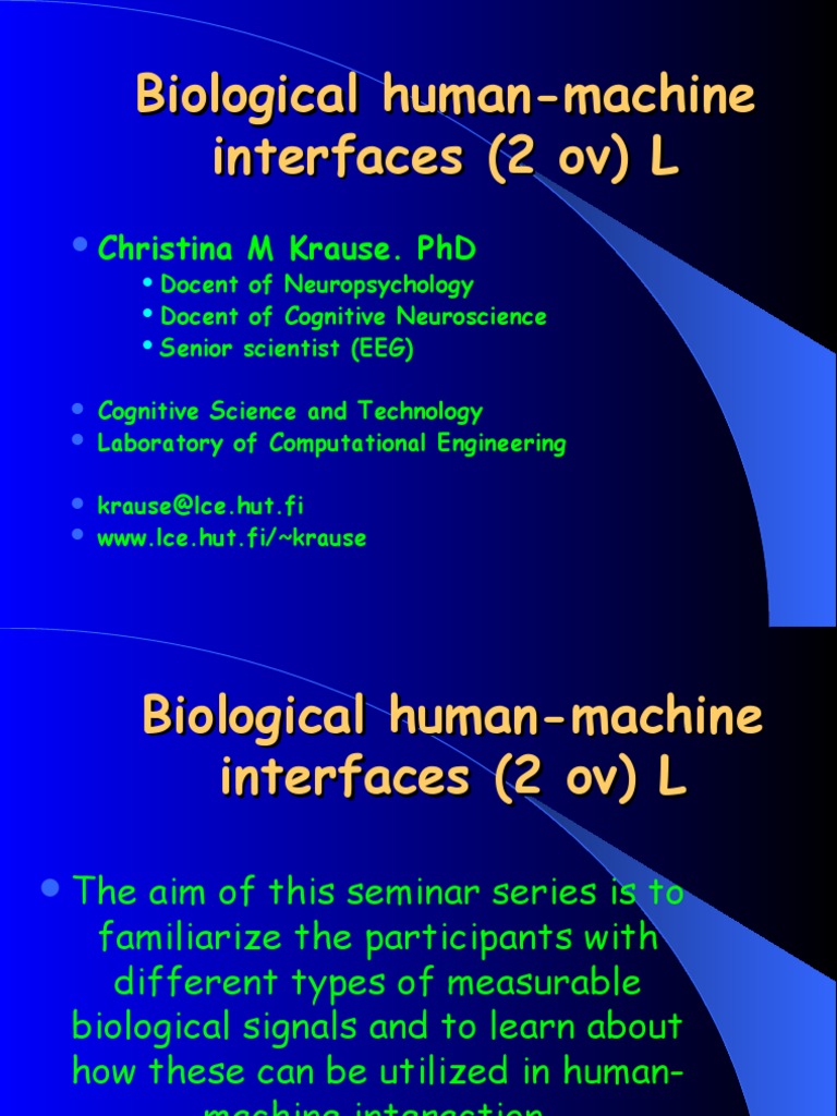 Human Machine Interaction Introduction 2002 | PDF | Human–Computer ...