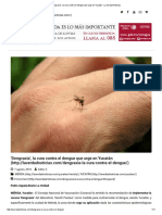 'Dengvaxia', La Cura Contra El Dengue Que Urge en Yucatán - La Verdad Noticias