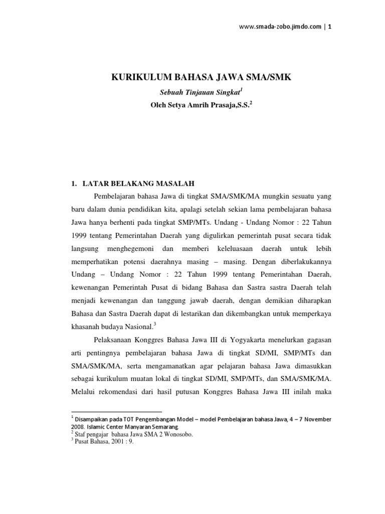 Ayo Madrasah Rpp B.jawa Mulok Kelas 10 K 13