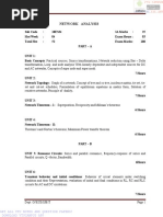 Ece III Network Analysis (10es34) Notes