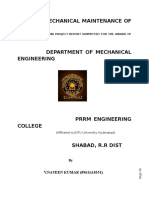 Mechanical Maintenance of Machines: V.NAVEEN KUMAR (09611A0351)