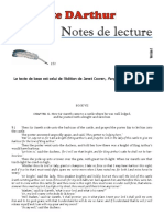 "Le Morte DArthur": Notes de Lecture Volet 150