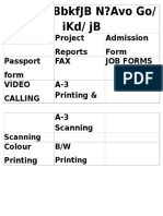 PAN CARD, Passport, Admission Form Printing
