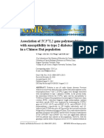 2015 Association of TCF7L2 Gene Polymorphisms With Susceptibility To Type 2 Diabetes Mellitus in A Chinese Hui Population