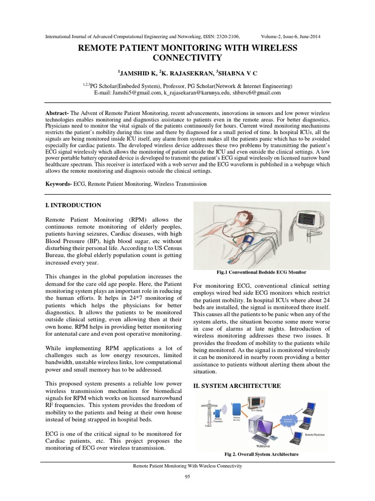 Wireless ECG Monitoring System | PDF | Monitoring (Medicine) | Transmitter