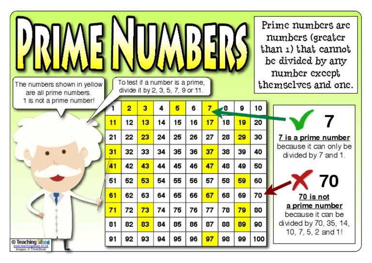 Understanding Prime Numbers Explained | PDF | Games & Activities ...